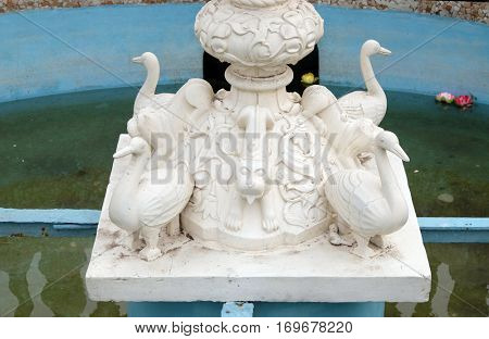 KOLKATA, INDIA - FEBRUARY 09: Jain Temple (also called Parshwanath Temple) is a Jain temple at Badridas Temple Street is a major tourist attraction in Kolkata, West Bengal, India on February 09, 2016.