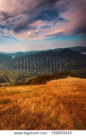 colorful summer landscape, America travel mountains, beautiful world