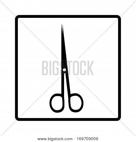 sccisors injury isolated icon vector illustration design