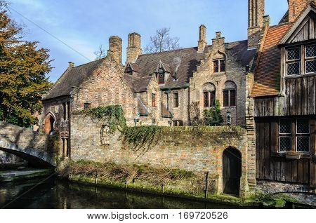 Saint Bonifacius Bridge In Bruges, Belgium