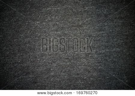 Blurry background of gray fabric with vintage tone