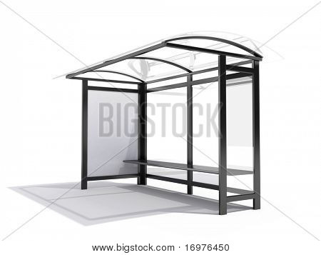Busstoppestedet billboard - 3d render