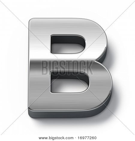 Metal alfabet symbol - b