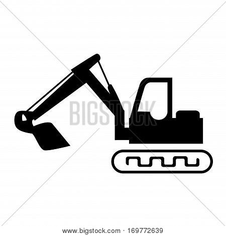 Backhoe Silhouette Steel Weathervane