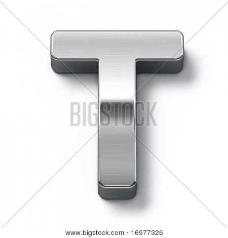 Símbolo do alfabeto metal - t