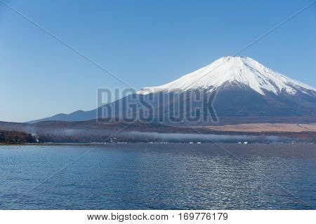 Mount Fuji and Lake Yamanaka
