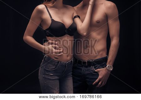 Two People Young Couple Intimate, Unrecognisable Person