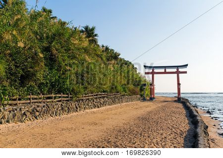 Aoshima Shrine in Aoshima Island