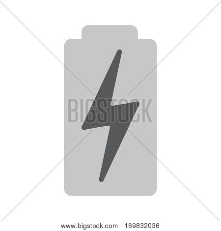 Charged darck battery icon over white background. Vector illustration