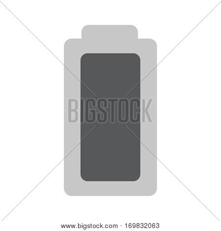 Charged darck battery icon over white background. Vector illustration