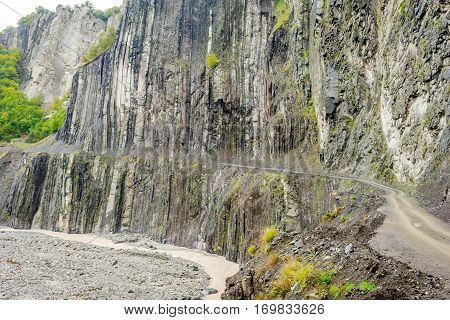 Dangerous Road To Lahich, Azerbaijan