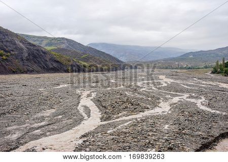 River Valley In Lahich, Azerbaijan
