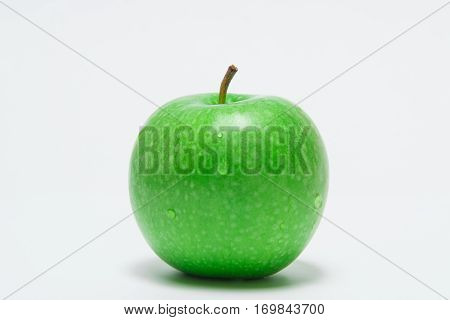 Green Apple, Isolated On White Background