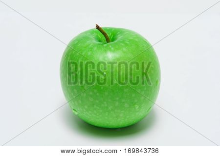 Green Apple, Isolated On White Background