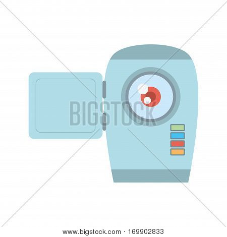 camara video related icon image, vector illustration