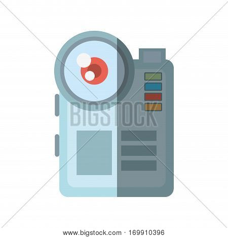 camara video related icon image, vector illustration