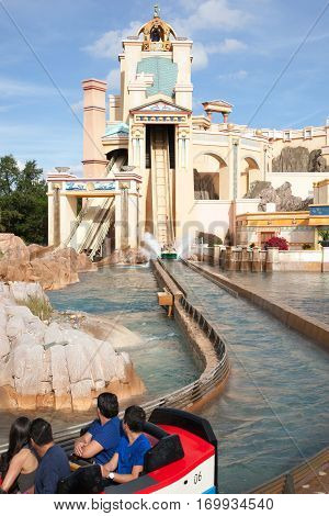 Journey To Atlantis Log Flume