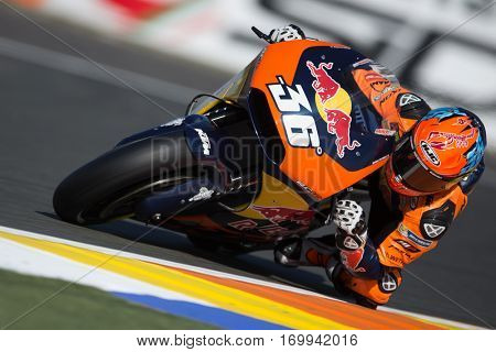 VALENCIA, SPAIN - NOV 12: Mika Kallio during Motogp Grand Prix of the Comunidad Valencia on November 12, 2016 in Valencia, Spain.