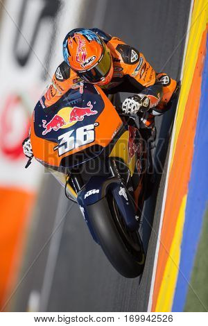 VALENCIA, SPAIN - NOV 12: Mika Kallio during Motogp Grand Prix of the Comunidad Valencia on November 12, 2016 in Valencia, Spain.