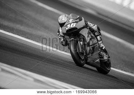 VALENCIA, SPAIN - NOV 12: Mika Kallio during Motogp Grand Prix of the Comunidad Valencia on November 12, 2016 in Valencia, Spain.