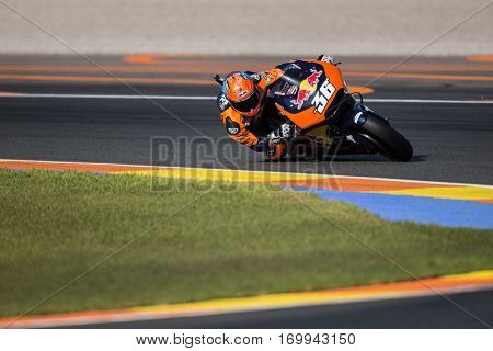 VALENCIA, SPAIN - NOV 12: Mika Kallio during Motogp Grand Prix of the Comunidad Valencia on November 12, 2016 in Valencia, Spain.