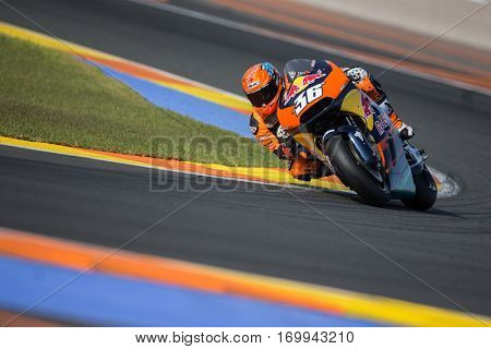 VALENCIA, SPAIN - NOV 12: Mika Kallio during Motogp Grand Prix of the Comunidad Valencia on November 12, 2016 in Valencia, Spain.