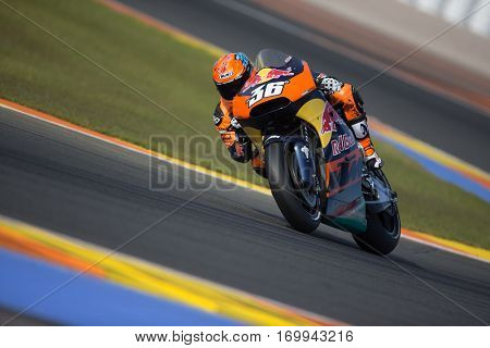 VALENCIA, SPAIN - NOV 12: Mika Kallio during Motogp Grand Prix of the Comunidad Valencia on November 12, 2016 in Valencia, Spain.