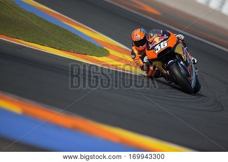 VALENCIA, SPAIN - NOV 12: Mika Kallio during Motogp Grand Prix of the Comunidad Valencia on November 12, 2016 in Valencia, Spain.