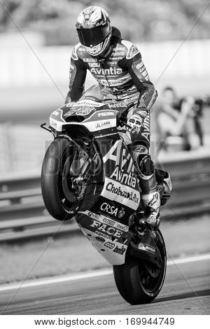 VALENCIA, SPAIN - NOV 12: Loris Baz during Motogp Grand Prix of the Comunidad Valencia on November 12, 2016 in Valencia, Spain.