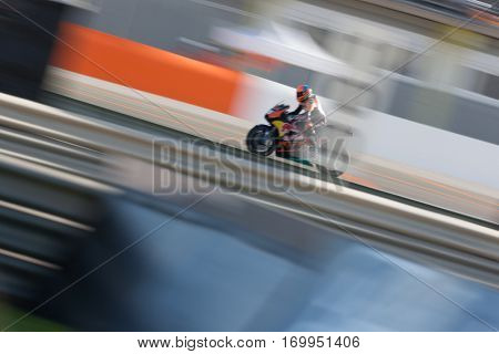 VALENCIA, SPAIN - NOV 12: Mika Kallio during Motogp Grand Prix of the Comunidad Valencia on November 12, 2016 in Valencia, Spain.