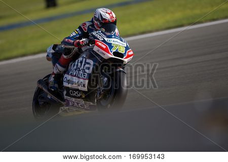 VALENCIA, SPAIN - NOV 12: Loris Baz during Motogp Grand Prix of the Comunidad Valencia on November 12, 2016 in Valencia, Spain.