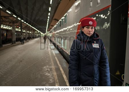 Portrait Of A Train Conductor