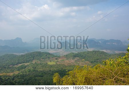 Tab Kak - Hang Nak Hill national park in Krabi province Thailand