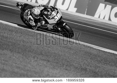 VALENCIA, SPAIN - NOV 11: Mika Kallio during Motogp Grand Prix of the Comunidad Valencia on November 11, 2016 in Valencia, Spain.