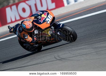 VALENCIA, SPAIN - NOV 11: Mika Kallio during Motogp Grand Prix of the Comunidad Valencia on November 11, 2016 in Valencia, Spain.