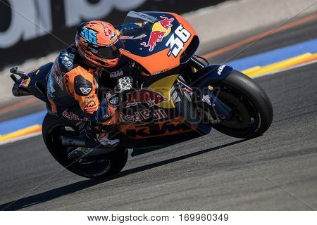 VALENCIA, SPAIN - NOV 11: Mika Kallio during Motogp Grand Prix of the Comunidad Valencia on November 11, 2016 in Valencia, Spain.