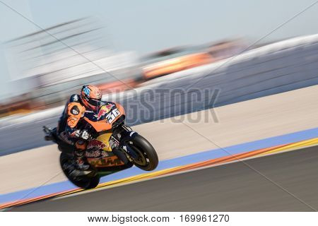 VALENCIA, SPAIN - NOV 11: Mika Kallio during Motogp Grand Prix of the Comunidad Valencia on November 11, 2016 in Valencia, Spain.