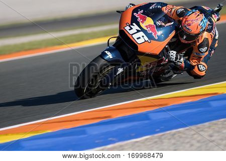 VALENCIA, SPAIN - NOV 11: Mika Kallio during Motogp Grand Prix of the Comunidad Valencia on November 11, 2016 in Valencia, Spain.