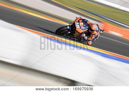 VALENCIA, SPAIN - NOV 11: Mika Kallio during Motogp Grand Prix of the Comunidad Valencia on November 11, 2016 in Valencia, Spain.