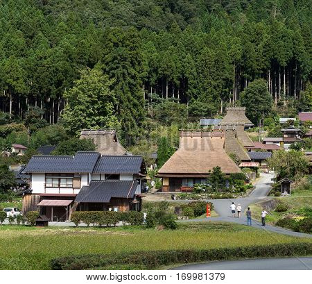 Miyama Village in Kyoto of Japan