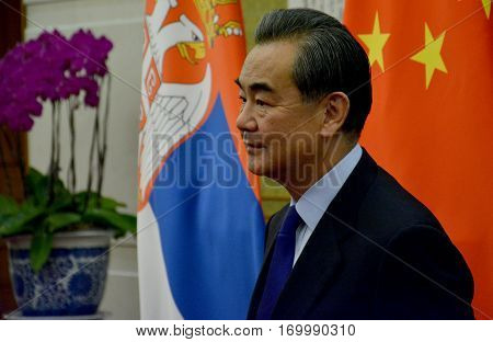 Beijing, China. December 15Th 2016: Chinese Foreign Minister Wang Yi Before The Meeting