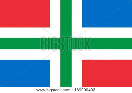 Flag of Groningen is the northeasternmost province of the Netherlands.