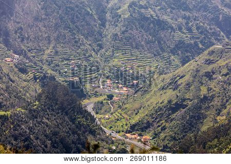 View The Pass Boca Da Encumeada On Madeira Island. Portugal