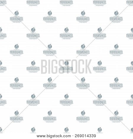 Personal Mono Wheel Pattern Vector Seamless Repeat For Any Web Design