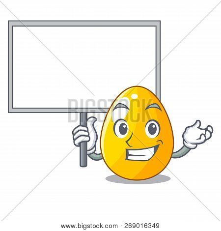 Bring Board Golden Egg Cartoon For Greeting Card