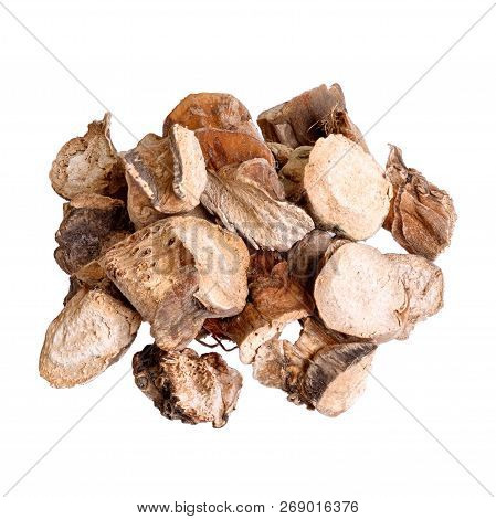 Acorus Calamus-traditional Chinese Medicine, Isolated On White.