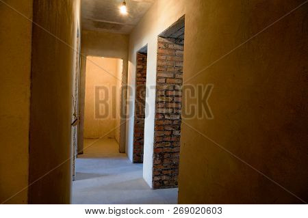 Modern And New Apartment Building. Multistoried, Modern, New And Stylish Living Block Of Flats. Real