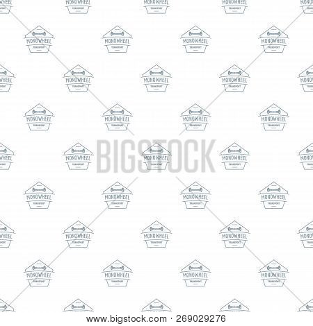 Mono Wheel Pattern Vector Seamless Repeat For Any Web Design