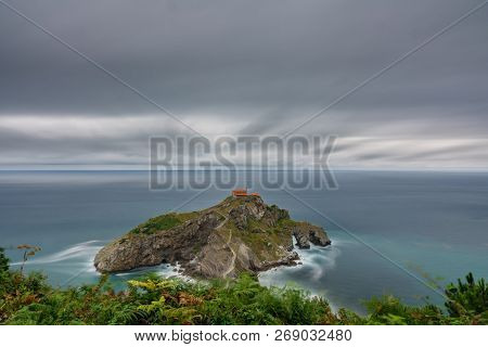 San Juan De Gaztelugatxe Church Ultra Long Exposure, Top View