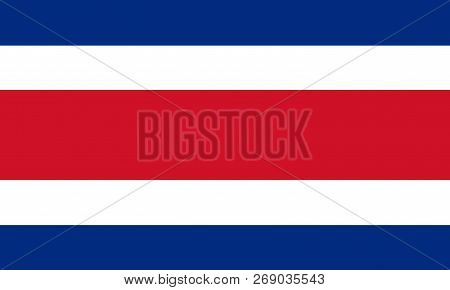 National Flag Of Сosta-rica. Background  With Flag Of Сosta-rica.